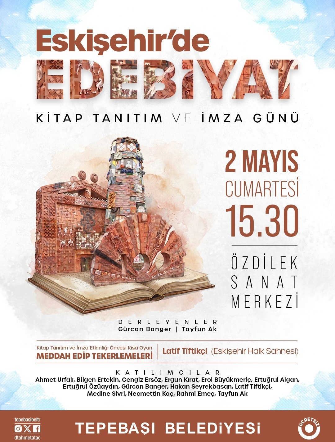 Eskişehir’de EDEBİYAT KİTAP TANITIM VE İMZA GÜNÜ